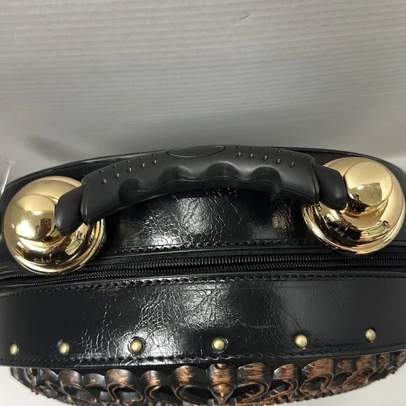 BLACK Real Working Clock Handbag NEW - Picture 7 of 12